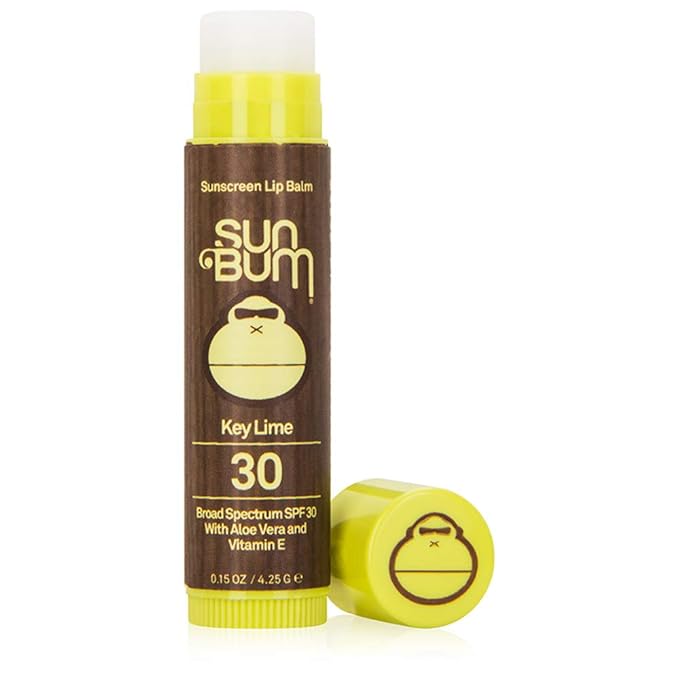 Sun Bum SPF 30 Sunscreen Lip Balm | Vegan and Cruelty Free Broad Spectrum UVA/UVB Lip Care with Aloe and Vitamin E for Moisturized Lips | Key Lime Flavor |.15 oz-BrightBean Baby