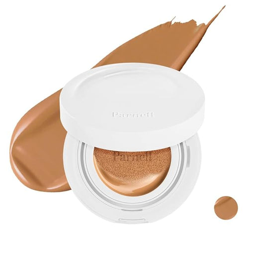 Parnell Cicamanu Serum Cushion - Moisturizing Foundation for Soothing, Coverage, Glass Skin and Lightweight for Sensitive and Dry Skin Pearl Skin (0.52 Fl Oz) (34W)-BrightBean Baby