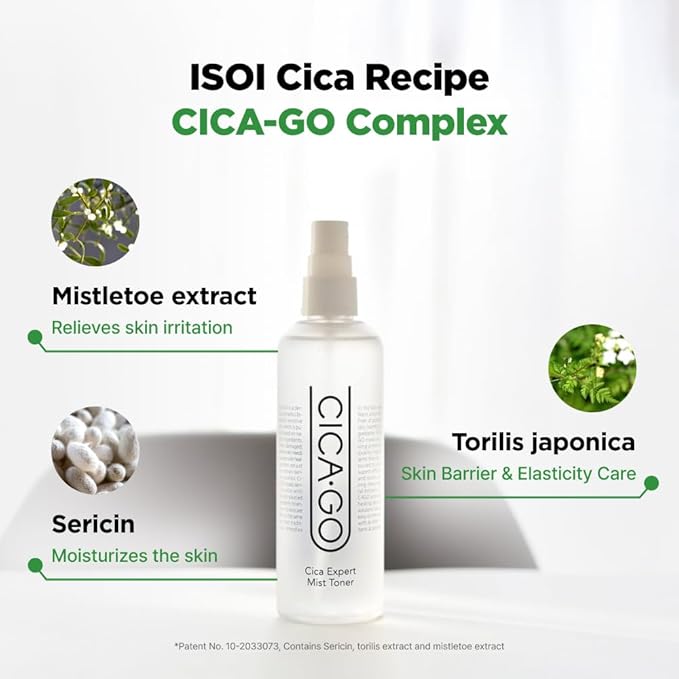 CICA Expert Mist Toner, Alcohol-Free Soothing Facial Mist for Sensitive Skin, Hydrating & Calming Korean Skin Care (5.07 fl.oz/150ml)-BrightBean Baby
