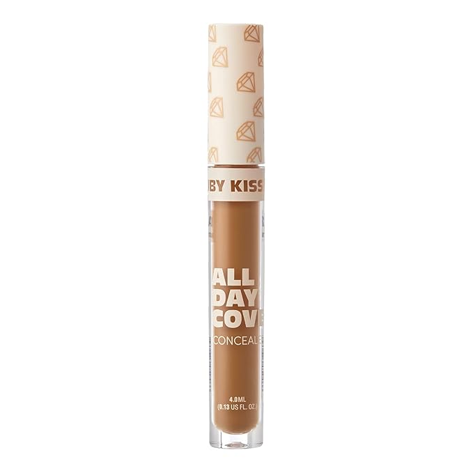 Ruby Kisses All Day Concealer Lightweight Full Coverage Multi-Use Concealer 0.13 Fl Oz (Warm Coconut)-BrightBean Baby
