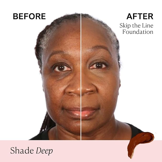 Nakery Full Coverage Foundation for Women - 5 in 1 Plumping Liquid Foundation Makeup - Serum Infused Makeup Foundation Smart Color Adapt with Niacinamide & Hyaluronic Acid for All Skin Types - Deep-BrightBean Baby