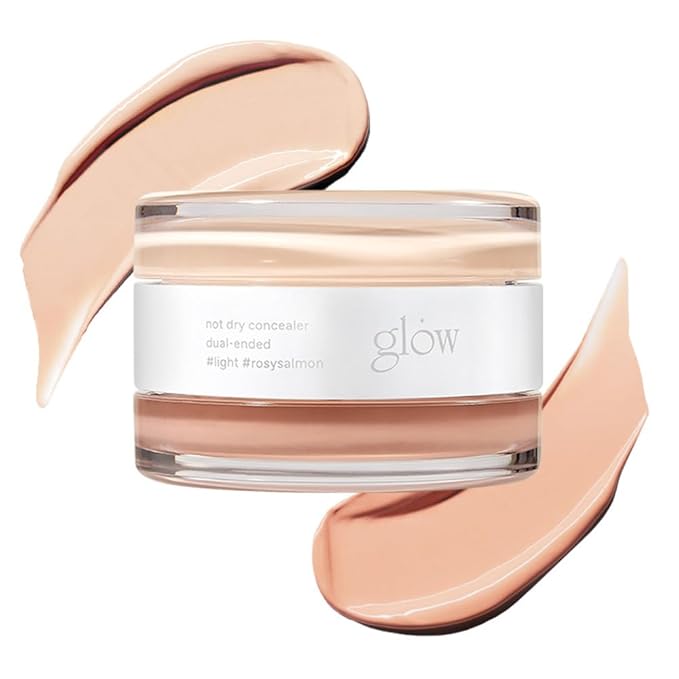 not dry concealer #light #rosysalmon : Vegan-Free, hypoallergenic, premium dual-ended concealer, expertly crafted to flawlessly cover blemishes and dark circles, 0.4 Oz-BrightBean Baby