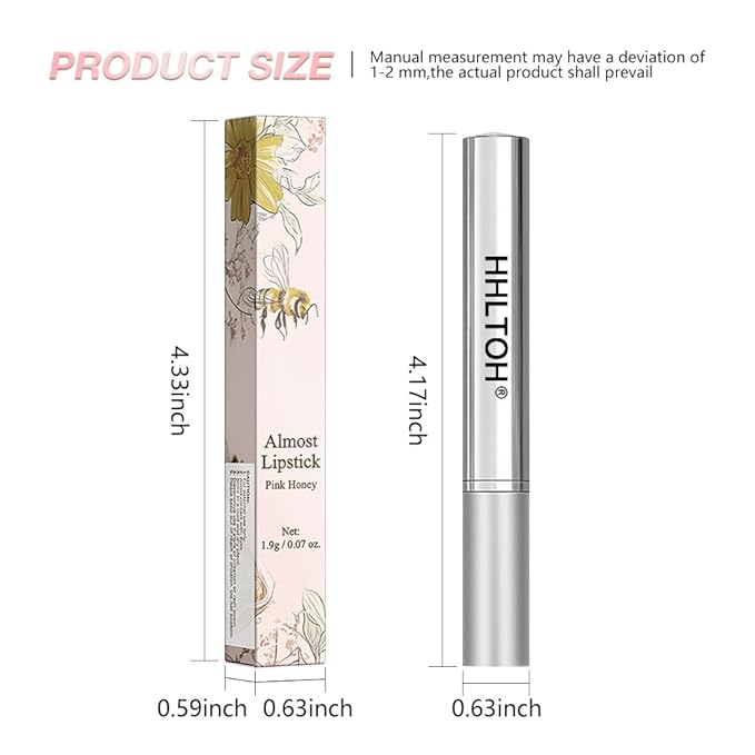 1PCS Orange Pink Honey Tinted Lip Balm Lipstain Lip Tint - Sheer Hydrating Long-Lasting Lipstick for Women All Skin Tones - Moisturizing Lip Gloss, Nourishing Lip Balm with Natural Cherry Tint-BrightBean Baby