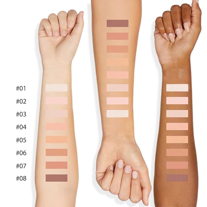 Oil Control Face Pressed Powder, Matte powder setting powder, long-lasting and waterproof loose powder, Flawless Lightweight Face Cosmetics, Cruelty-free, (07, 1 Pcs)-BrightBean Baby