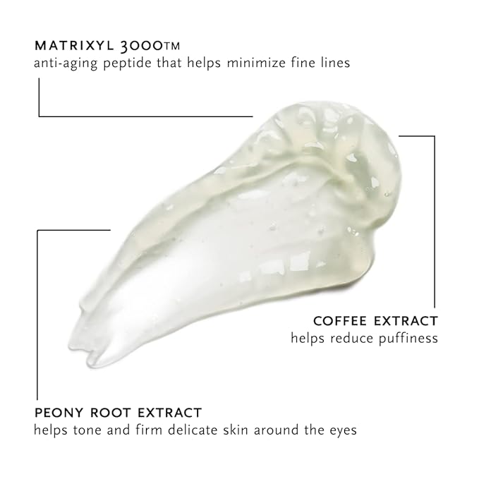 ARCONA Peptide Eye Serum - Coffee Extract Reduces Puffiness, Aloe + Lavender Soothe, Peptides Reduce Fine Lines + Wrinkles .3 oz. Made In The USA-BrightBean Baby