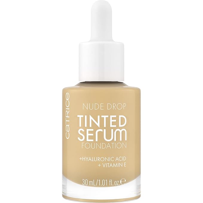 Catrice | Nude Drop Tinted Serum Foundation | Lightweight, Hydrating, Buildable Coverage | Enriched with Hyaluronic Acid & Vitamin E | Vegan & Cruelty Free (020W)-BrightBean Baby