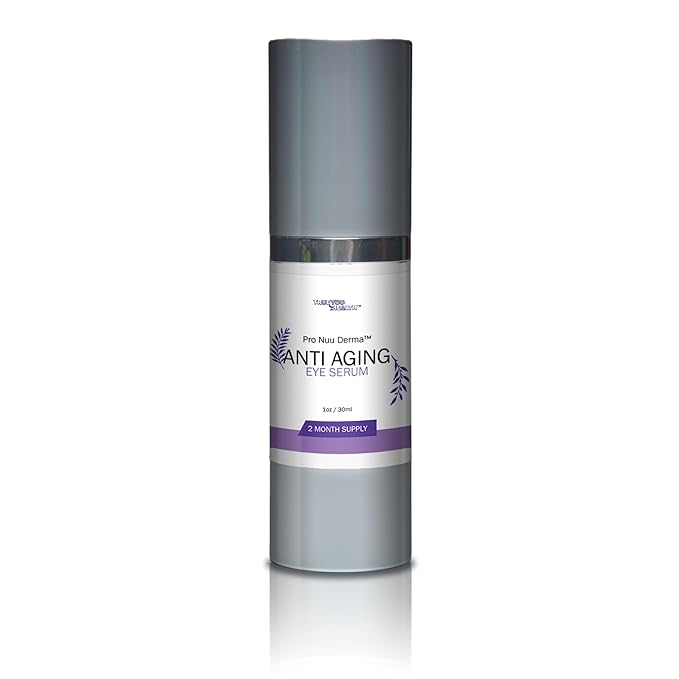 Pro Nuu Derma Serum - 2 Month Supply Anti Aging Serum - Our Best Eye Serum - Improve Dark Circles & Wrinkles with Anti Aging Vitamin C Anti Wrinkle Serum - Anti Aging Eye Serum to Aid Skin Stem Cells-BrightBean Baby