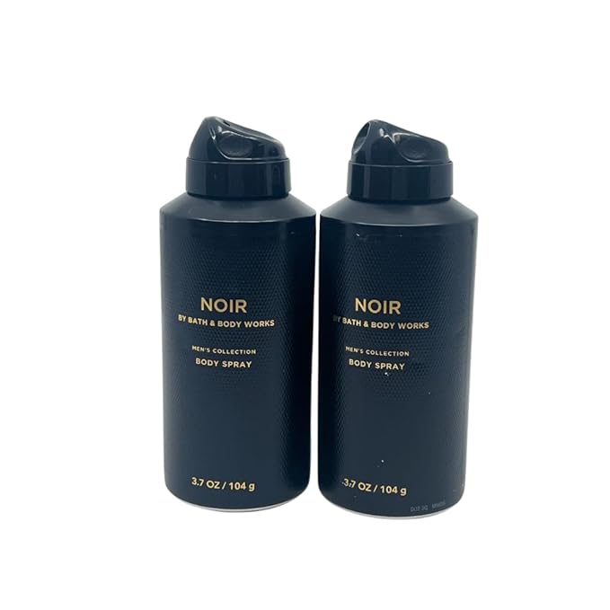 Bath & Body Works Men's Collection Deodorizing Body Spray - NOIR - Gift Pack for Holiday - Lot of 2-BrightBean Baby