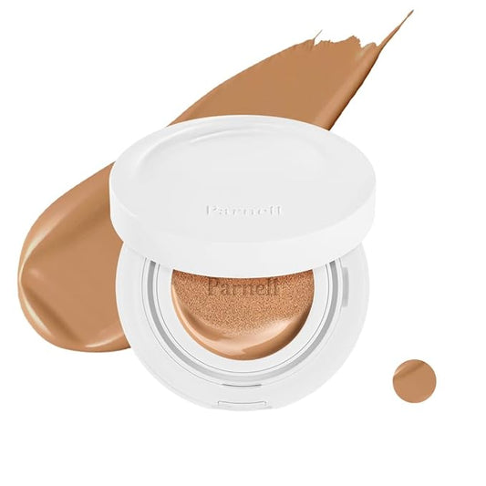 Parnell Cicamanu Serum Cushion - Moisturizing Foundation for Soothing, Coverage, Glass Skin and Lightweight for Sensitive and Dry Skin Pearl Skin (0.52 Fl Oz) (33N)-BrightBean Baby