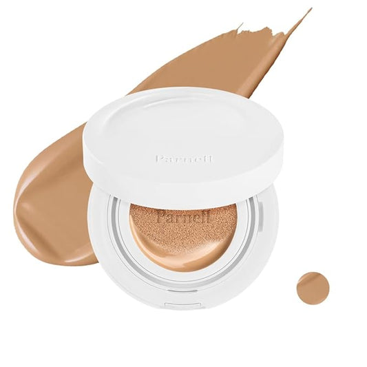 Parnell Cicamanu Serum Cushion - Moisturizing Foundation for Soothing, Coverage, Glass Skin and Lightweight for Sensitive and Dry Skin Pearl Skin (0.52 Fl Oz) (30W)-BrightBean Baby