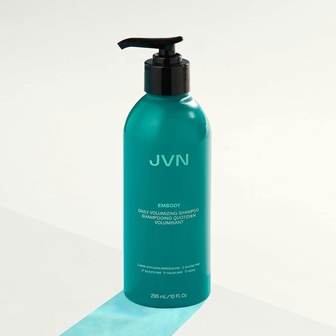 JVN Embody Volumizing Shampoo, Clean, Volume-Boosting Shampoo for All Hair Types, Clarifying, Adds Fullness and Restores Shine, Sulfate-Free, 10 Fluid Ounces-BrightBean Baby