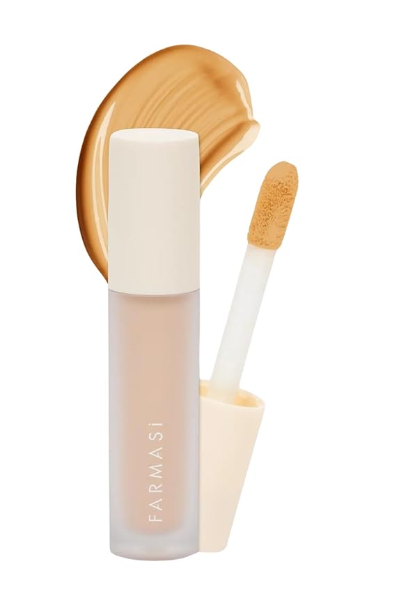 FARMASI Vfx Pro Liquid Concealer Makeup, All-in-one Full Coverage, Highly Pigmented Concealer for All Skin Type, Hide Shadows & Imperfections, Enhance Skin Fullness Foundation Concealer 0,24 Fl Oz W09-BrightBean Baby