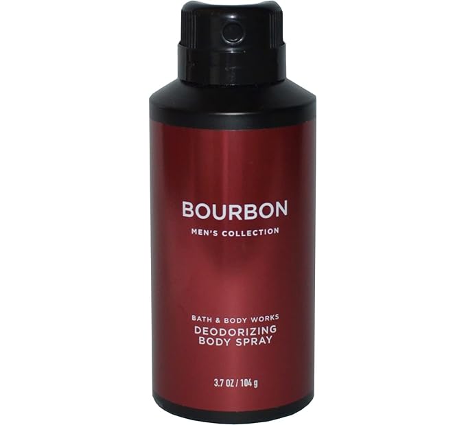 Bath and Body Works Bourbon Men's Deodorizing Body Spray 3.7 Ounce-BrightBean Baby