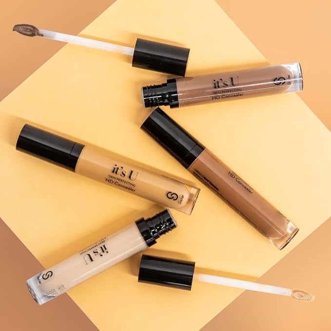 Sistar it's U Skin Perfecting HD Concealer Full Coverage Lightweight Long Lasting Correcting Liquid Contour Cover Masker Makeup 5 ml / 0.17 fl. oz (Fawn)-BrightBean Baby