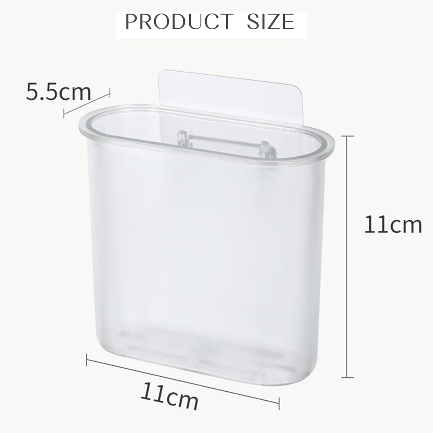 Toothbrush Holders Wall Mounted, Self Adhesive Tooth Brush Holder for Bathroom Electric Toothbrush Toothpaste Razor Bathroom Accessories(Clear)-BrightBean Baby