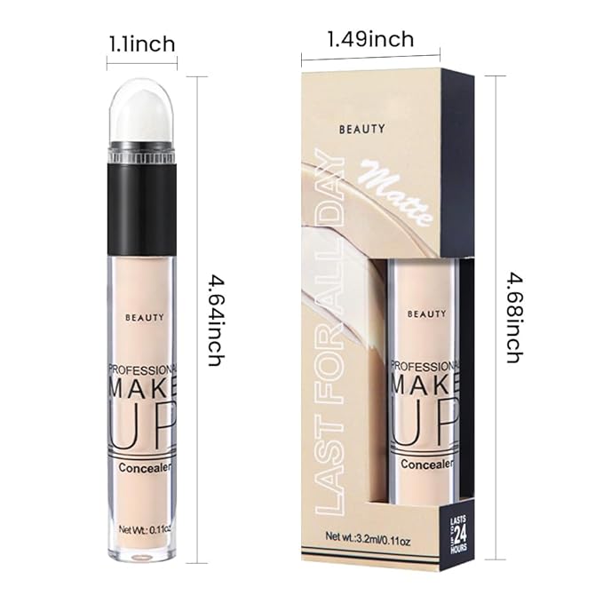 1 Pack Liquid Foundation Cream for Face Makeup,Durable Full Coverage Matte Concealer Make Up,Oil Control & Waterproof Base Primer -0.35 Fl.Oz (02#)-BrightBean Baby