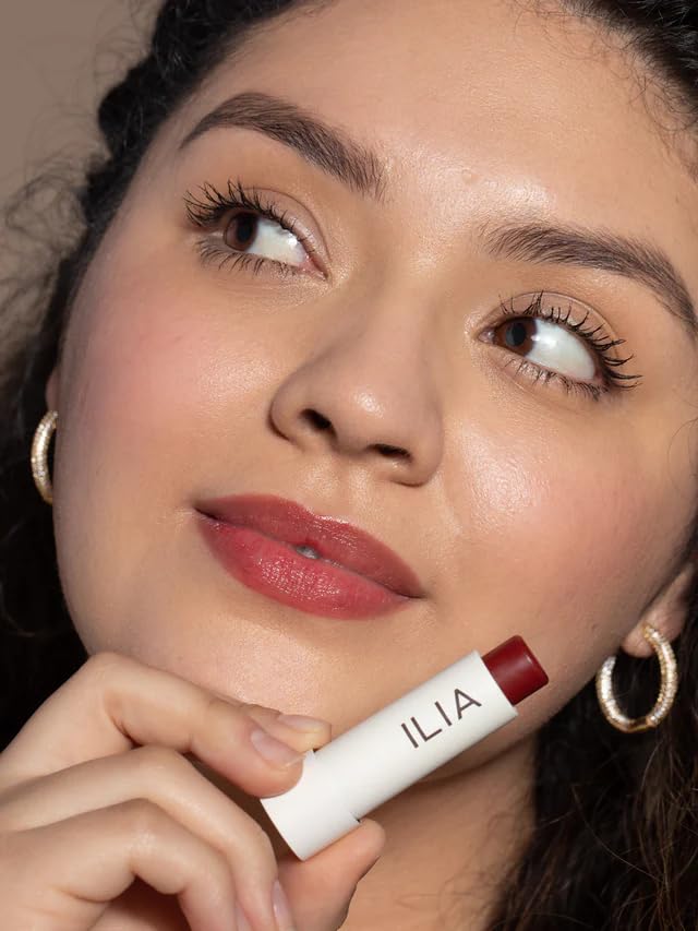 ILIA - Balmy Tint Hydrating Lip Balm | Non-Toxic, Cruelty-Free, Moisturizing + Sheer, Buildable Lip Color (Wanderlust, 0.15 oz | 4.4 g)-BrightBean Baby