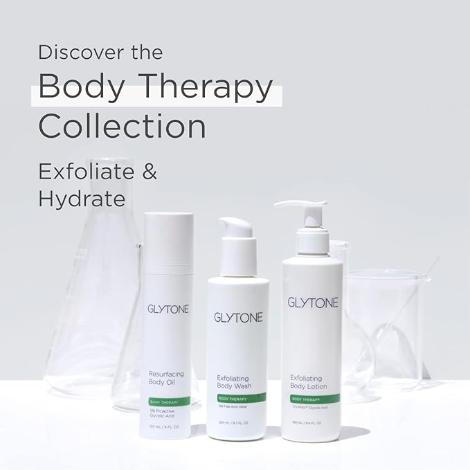Glytone Resurfacing Body Oil– Nourishing & moisturizing anti aging Body Oil for dry Skin & Keratosis Pilaris –5% Proactive Glycolic Acid After Shower oil for Body–Unscented, Non Toxic 4 Fl oz-BrightBean Baby