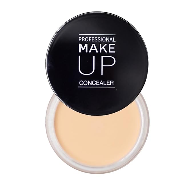 7 Color Solid Concealer Full Coverage Correcting Cream Concealer Waterproof Long-lasting Under Eye Concealer for Dark Circles Color Corrector Pro Concealer (Color 02)-BrightBean Baby