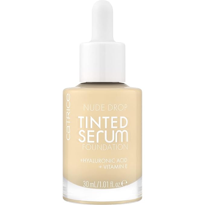 Catrice | Nude Drop Tinted Serum Foundation | Lightweight, Hydrating, Buildable Coverage | Enriched with Hyaluronic Acid & Vitamin E | Vegan & Cruelty Free (002N)-BrightBean Baby