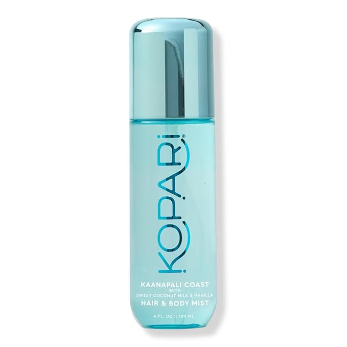 Kopari Hair & Body Mist Kaanapali Coast, Long-Lasting Clean Creamy Coconut Scent, Blend of Sweet Coconut Milk and Vanilla, Hints of Warm Spice, 4 oz-BrightBean Baby