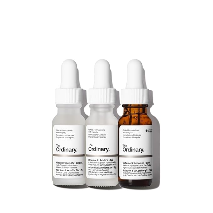 The Ordinary Most Loved Set New Includes - Niacinamide 10% - Hyaluronic Acid 2% - Caffeine Solution 5%-BrightBean Baby