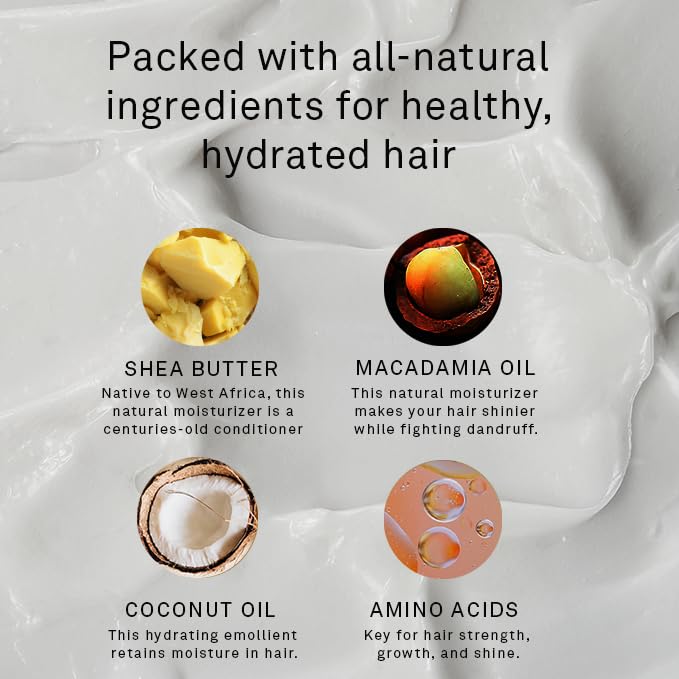 Hawthorne Frizz Fighter Shampoo for Curly Hair with Shea Butter, Macadamia, and Coconut Oil. Hydrate Hair and Tame Frizz. Sulfate Free, Paraben Free. 8 Fl. Oz. 2-Pack.-BrightBean Baby