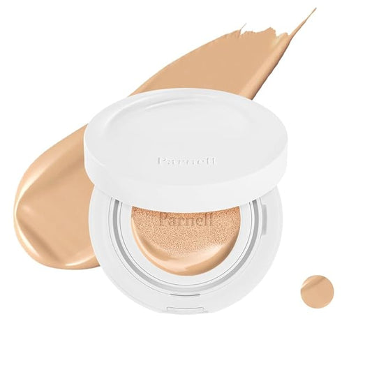 Parnell Cicamanu Serum Cushion - Moisturizing Foundation for Soothing, Coverage, Glass Skin and Lightweight for Sensitive and Dry Skin Pearl Skin (0.52 Fl Oz)(24N)-BrightBean Baby