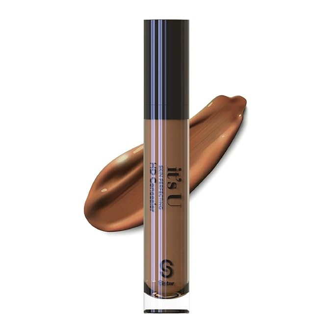 Sistar it's U Skin Perfecting HD Concealer Full Coverage Lightweight Long Lasting Correcting Liquid Contour Cover Masker Makeup 5 ml / 0.17 fl. oz (Burnt Cinnamon)-BrightBean Baby