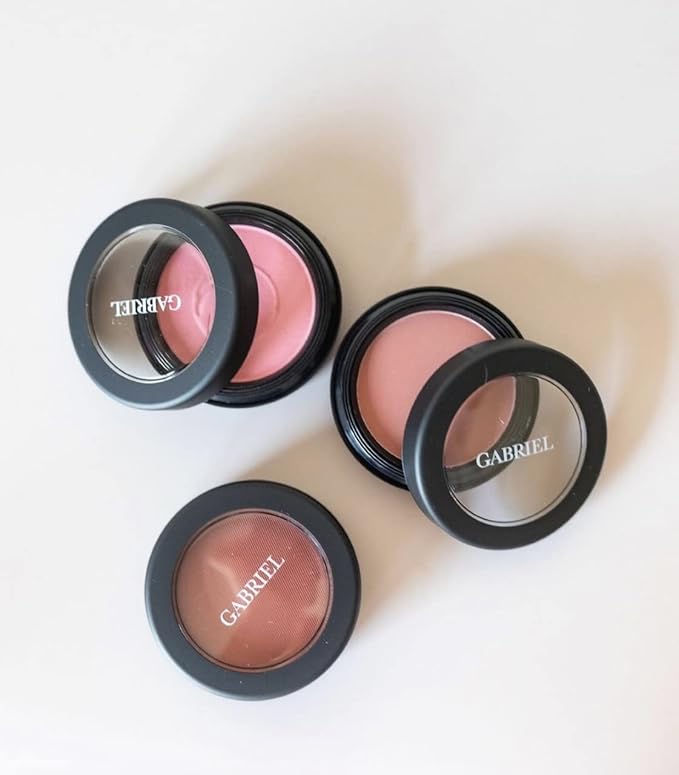 Gabriel Cosmetics Blush (Willow- Soft Pink/Cool Matte), Natural, Paraben Free, Vegan, Gluten-free, Cruelty-free, Non GMO,enhanced with Sea Fennel, Full coverage, creamy and natural finish, 0.1 oz-BrightBean Baby