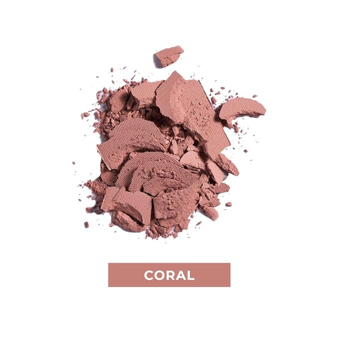 Lamel Coral Blush Cheek Color Mini - Blendable Natural Blush Powder - Enhances & Defines Shapes & Features - Shading & Contouring Powder Blush - 4 Universal Shades - № 403 (Coral) - 3.8g / 0.13 oz-BrightBean Baby