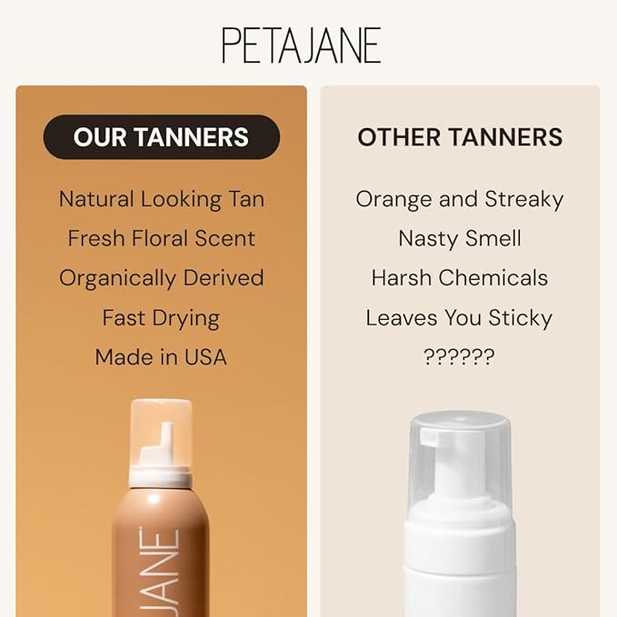 Natural Sunless Tanning Mist 7oz - Organically Derived Self-Tanner Spray, Lightweight & Non-Sticky, Streak-Free Glow, For All Skin Types, Vegan & Cruelty-Free