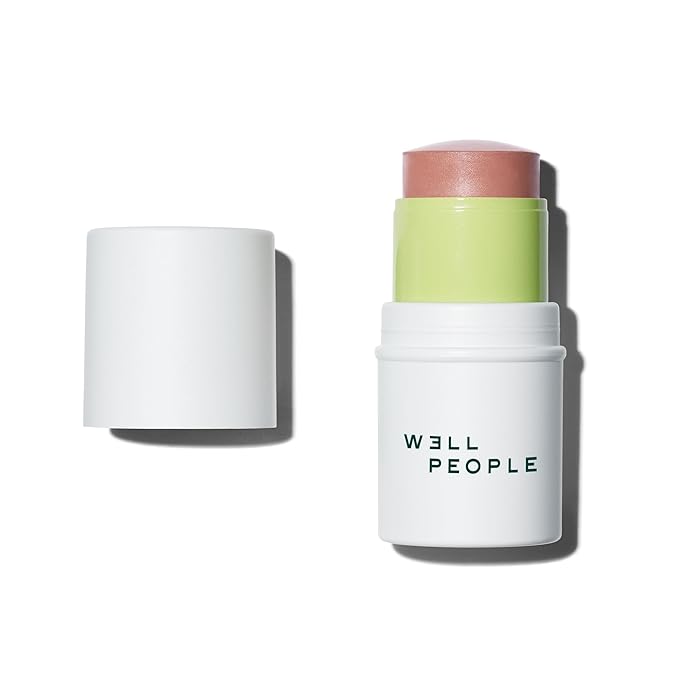 Well People Supernatural Stick Multi-Use Blush, Creamy, Hydrating Blush Stick For A Pop Of Color, Use For Cheeks & Lips, Vegan & Cruelty-free, Lychee-BrightBean Baby