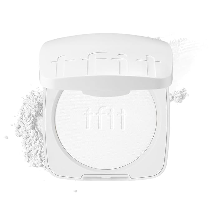 Finish Setting Pact - Blurs Pore & Fine Lines, Long-wearing, Matte Finish, Ideal for Oily Skin, Korean Makeup, 0.14 Oz. (01 White, 0.14 Oz.)-BrightBean Baby