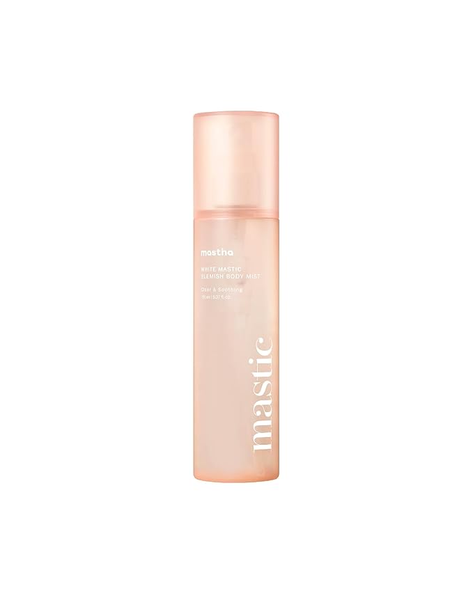 MASTINA White Mastic Body Mist (5.1fl oz) Soothes & Cools Body Spray Fermented Mastic Gum, Brightening & Hydrating Body Spray,Lightweight Moisture & Glow-BrightBean Baby
