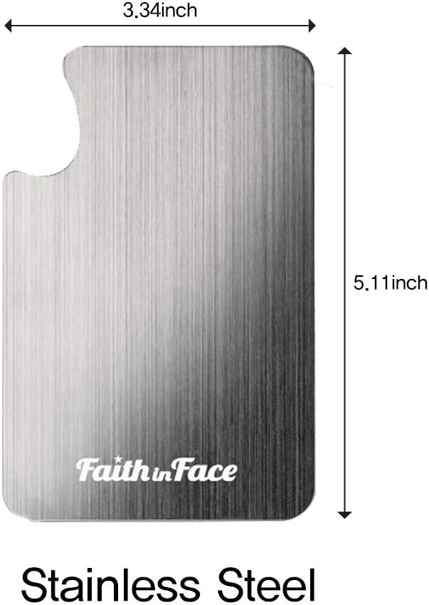 Makeup Metal Palette 3pcs - Stainless Steel Mixing Tray for Nail and Cosmetic Artist, Small Size 3.3 x 5.1 inch-BrightBean Baby