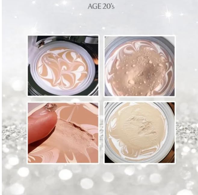 AGE 20's Shining Drop Edition Jericho Rose Essence Pink Pact Pink Latte No.21 Makeup Foundation 1 Refil-BrightBean Baby