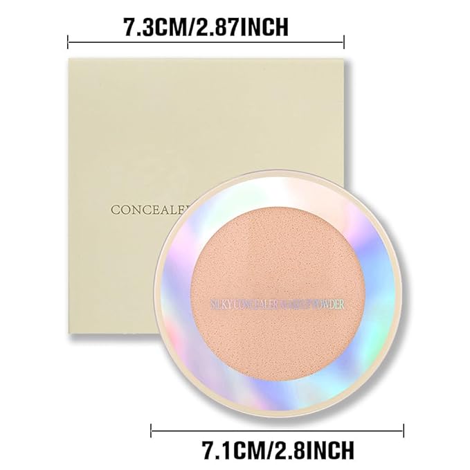 Oil Control Face Pressed Powder, Ultra-Fine Lightweight Face Powder, Soft-focus Matte Finish, Sheer Coverage, Lasting Oil Control, Natural (03#)-BrightBean Baby