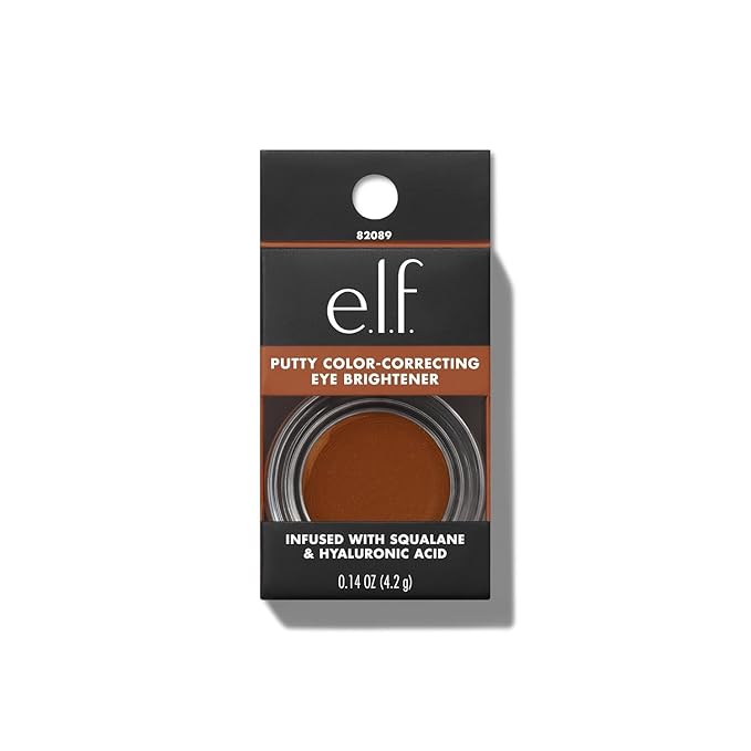 e.l.f. Putty Color-Correcting Eye Brightener, Under-eye Brightener & Primer Reduces Appearance Of Dark Circles, Vegan & Cruelty-Free, Rich-BrightBean Baby