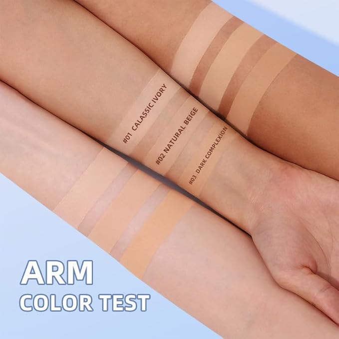 Oil Control Face Pressed Powder,Matte Smooth,Waterproof Long-Lasting Setting Powder, Perfect Lightweight Facial Makeup For Soft Focus Finish,Minimizes Fine Lines And Pores,0.35Oz (PURE BEIGE)-BrightBean Baby