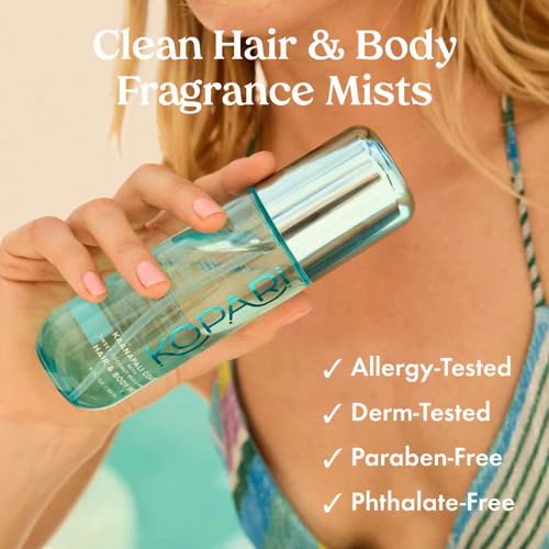 Kopari Hair & Body Mist Kaanapali Coast, Long-Lasting Clean Creamy Coconut Scent, Blend of Sweet Coconut Milk and Vanilla, Hints of Warm Spice, 4 oz-BrightBean Baby