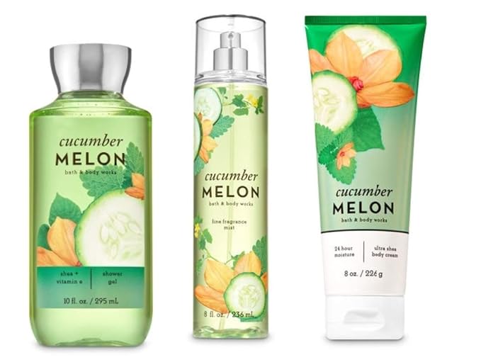 Bath & Body Works - Cucumber Melon - 3 pc Bundle-BrightBean Baby