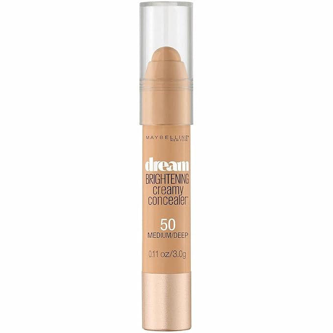 Maybelline New York Dream Brightening Creamy Concealer, Medium/Deep, 0.11 oz.-BrightBean Baby