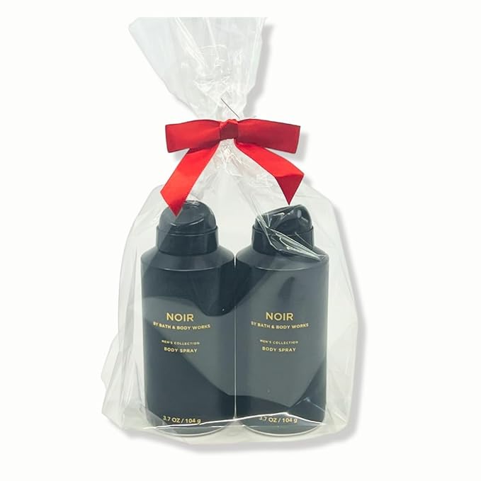 Bath & Body Works Men's Collection Deodorizing Body Spray - NOIR - Gift Pack for Holiday - Lot of 2-BrightBean Baby