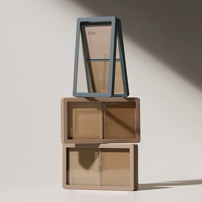 ETUDE Contour Powder 01 Creator (23AD) | Bronzer And Contour Palette To Effortlessly Define The Face Like A Selfie | Smooth, Velety Texture | Natural Look-BrightBean Baby