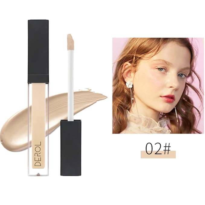 Liquid Concealer Makeup - Natural Coverage & Highly Pigmented Lightweight Concealers 6.5ml (02)-BrightBean Baby