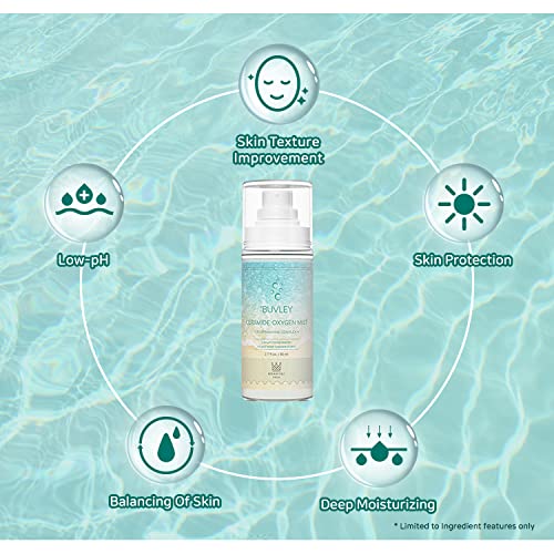 Ceramide Oxygen Face Mist | Low pH, Vegan, Cruelty Free | Hydrating Refreshing Soothing Facial Mist Spray with Antioxidants 2.7 Fl Oz (1)-BrightBean Baby