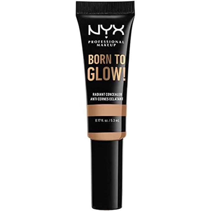 NYX PROFESSIONAL MAKEUP Born To Glow Radiant Concealer, Medium Coverage - Medium Olive-BrightBean Baby
