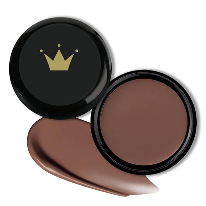 Kaely Color Correcting Concealer,Cream Pot Concealer Full Coverage,under Eye Concealer Palette for Conceals Dark Circles,Waterproof Foundation Face Makeup,07 Dark Coffee-BrightBean Baby