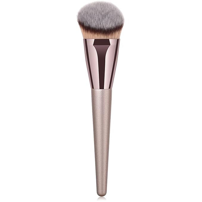 Professional Angled Foundation Brush Premium Synthetic Kabuki Makeup Brush Bronzer Contour Brush Cosmetic Applicator for Blending Liquid Powder BB Cream Vegan Brochas de Maquillaje-BrightBean Baby